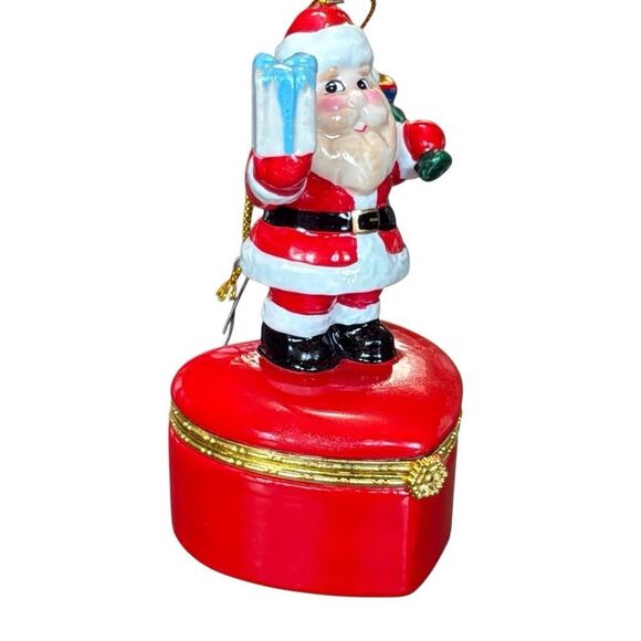 Roger & Hollands Santa Claus ring box, Christmas ornament - Picture 2 of 8